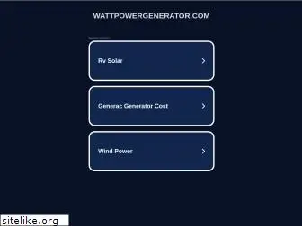 wattpowergenerator.com