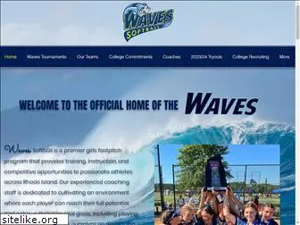 wavessoftball.com