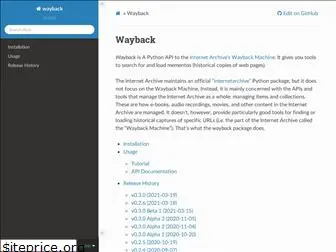 wayback.readthedocs.io