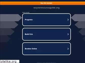 wayneresourceguide.org