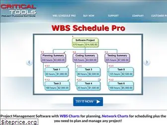 wbs chart pro from critical tools wbs chart pro from critical tools