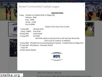 wcflfootball.com