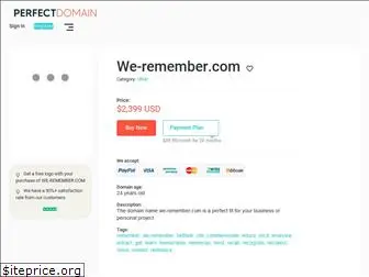 we-remember.com