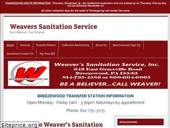 weaverssanitation.com