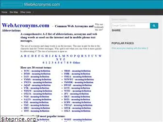 webacronyms.com