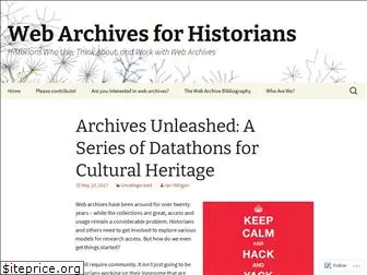 webarchivehistorians.org