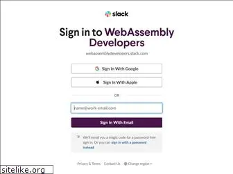 webassemblydevelopers.slack.com