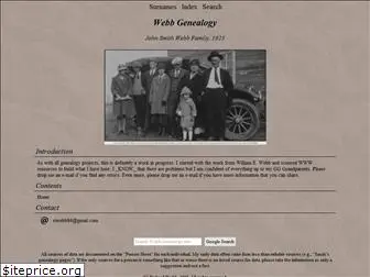 webbgenealogy.com