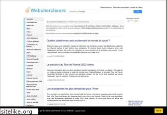 webchercheurs.com