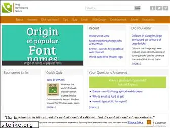 webdevelopersnotes.com