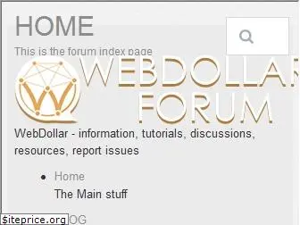 webdollarforum.com