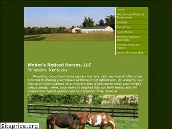 webersretiredhorses.com