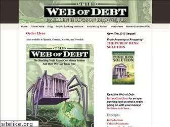 webofdebt.com