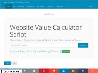 websitevaluecalculatorscript.com