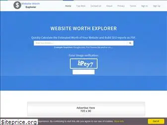 websiteworthexplorer.com