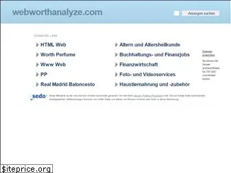 webworthanalyze.com