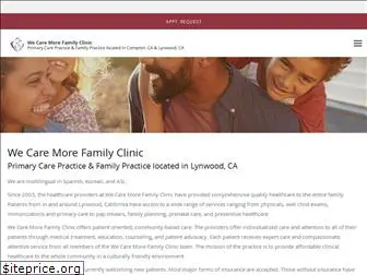 wecaremorefamilyclinic.com