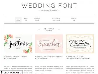 weddingfont.com