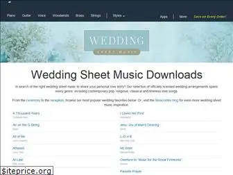 weddingsheetmusic.com