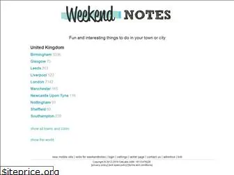 weekendnotes.co.uk