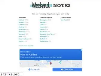 weekendnotes.com