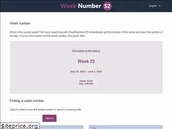 weeknumber52.com