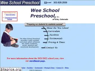 weeschoolpreschool.com