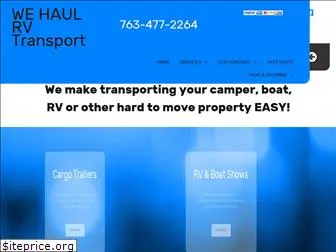 wehaulrvtransport.com