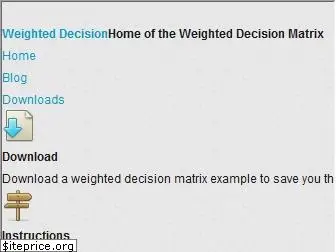 weighteddecision.com