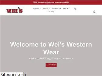 weiswesternwear.com