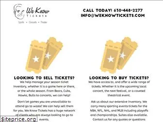 weknowtickets.com