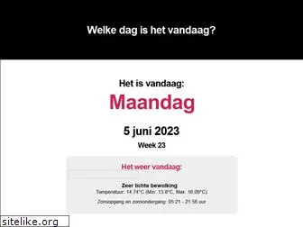 welkedagishetvandaag.nl