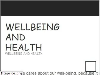 wellbeingandhealth.net