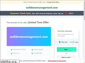 welldonemanagement.com