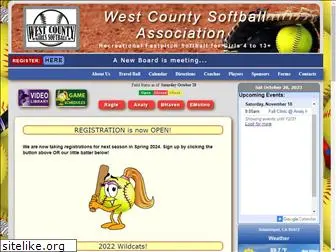 westcountysoftball.com