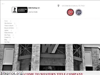 westerntitlelubbock.com