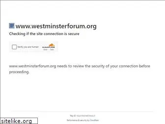 westminsterforum.org