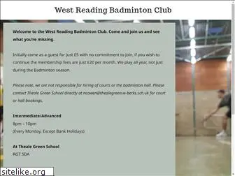 westreadingbadmintonclub.co.uk