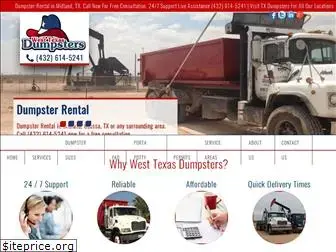 westtexasdumpsters.com