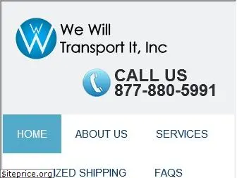 wewilltransportit.com