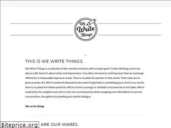 wewritethings.co