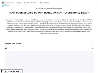 wfortlauderdalehotel.com