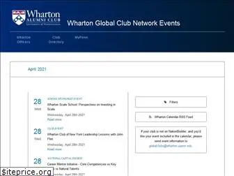 whartonclubscalendar.org