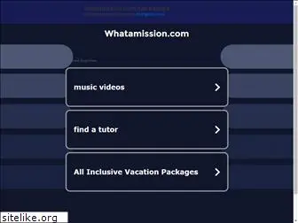 whatamission.com