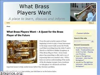 whatbrassplayerswant.com