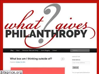 whatgivesphilanthropy.com