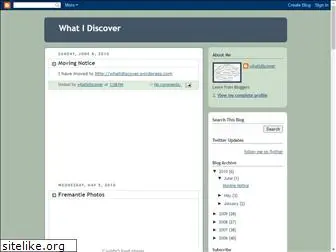 whatidiscover.blogspot.com
