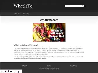 whatisto.com