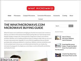 whatmicrowave.com