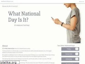 whatnationaldayisit.com